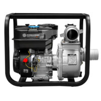 motobomba autocebante 3"x3" a gasolina motor 7.5hp wp30t